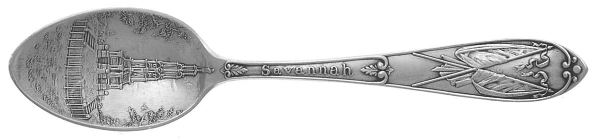States & Cities Souvenir Spoons(Sterling) Georgia Demitasse Spoon by Gorham Silver-1