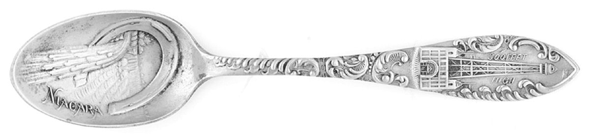 States & Cities Souvenir Spoons(Sterling) New Jersey Five O'Clock Spoon by Gorham Silver-1