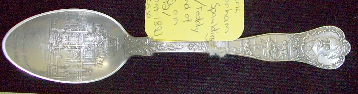 States & Cities Souvenir Spoons(Sterling) Illinois Teaspoon by Gorham Silver-1