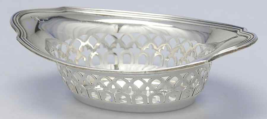 Plymouth-Large (Sterling, Hollowware) Nut Dish by Gorham Silver-1