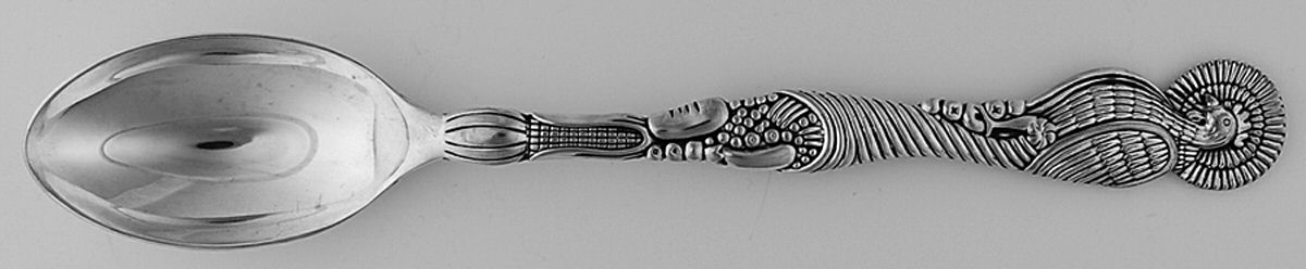 Turkey (Silverplate) Large Solid Dressing Spoon by Godinger-1