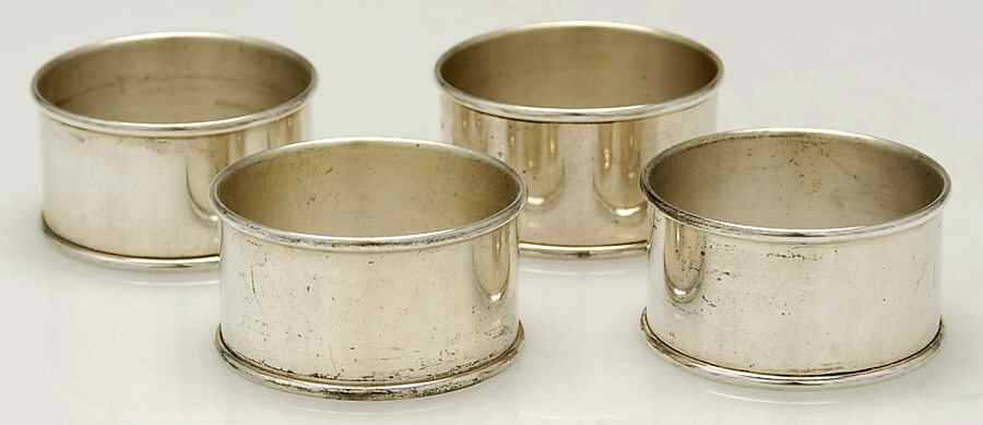 13572 (Sterling, Hollowware) Napkin Ring - Set of 4 by Gorham Silver-1