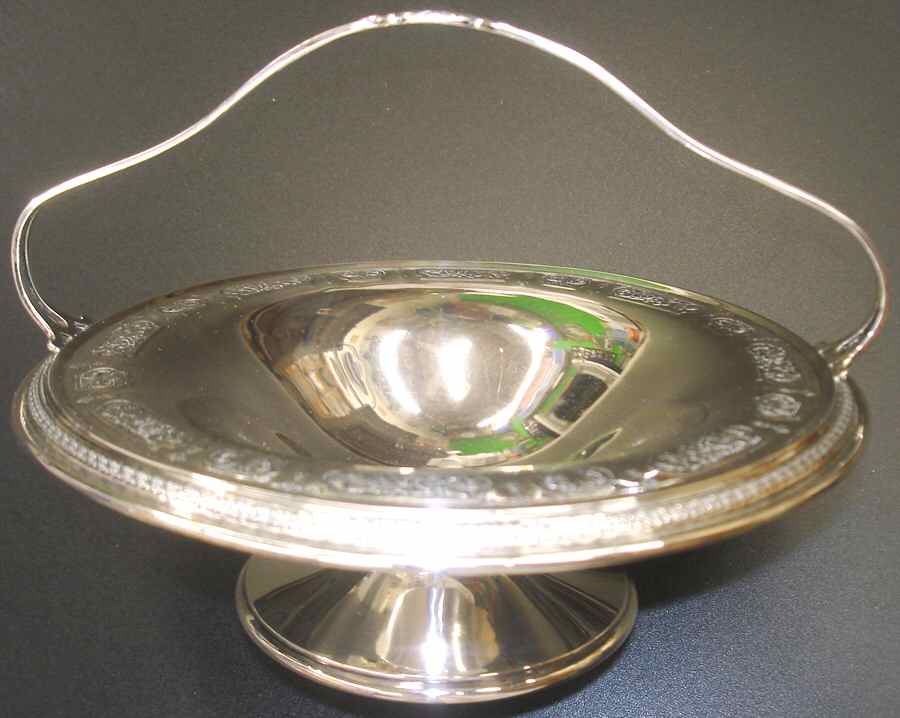 738 (Sterling, Hollowware) Footed Basket by Gorham Silver-1
