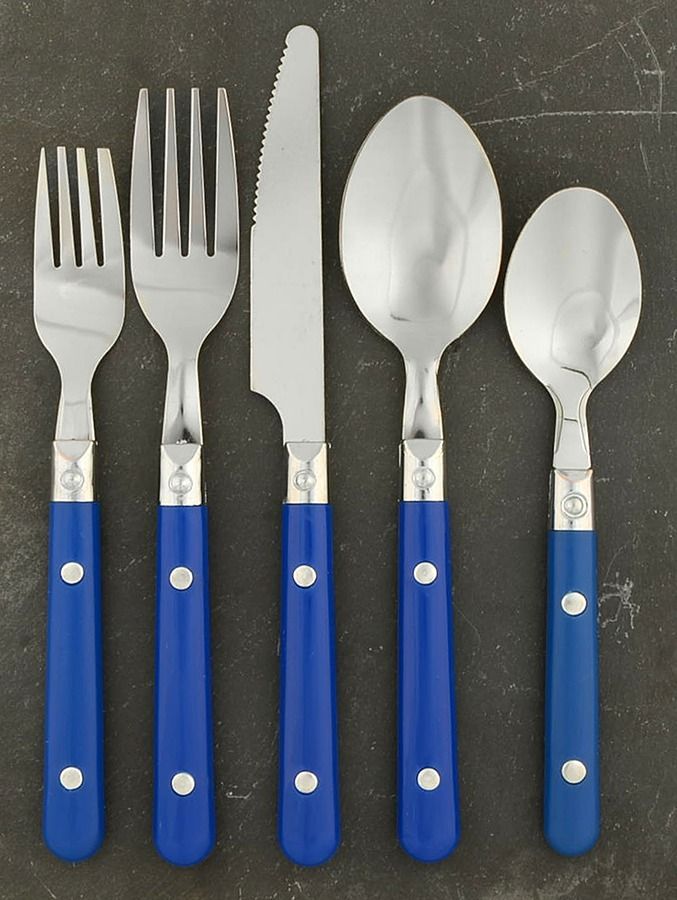 Casual Living-Blue 5 Piece Place Setting by Gibson-1