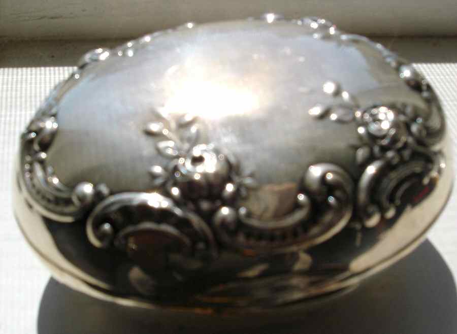 B36 (Sterling, Hollowware) Soap Box with Hinged Lid by Gorham Silver-1