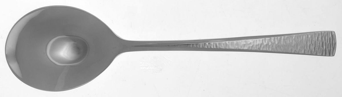 Biscayne (Stainless) Round Bowl Soup Spoon (Bouillon) by Gorham Silver-1