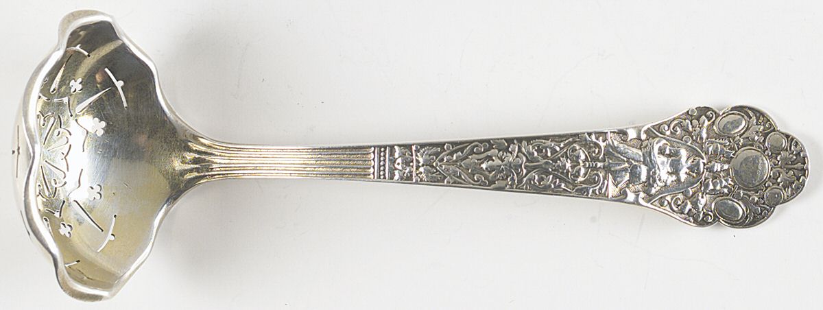 Medici-Old (Sterling, 1880, Monograms) Small Sugar Sifter by Gorham Silver-1
