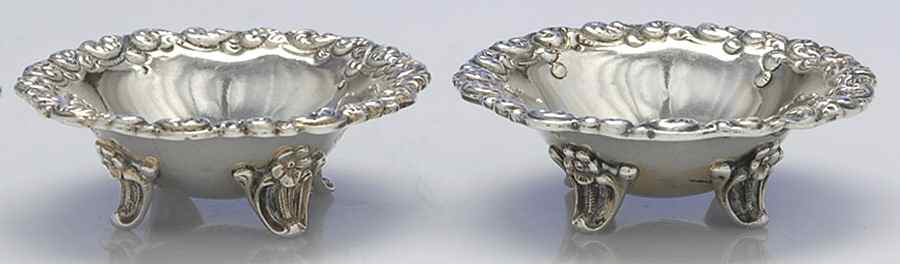 41M (Sterling, Hollowware) Master Open Salt (Set of 2) by Gorham Silver-1