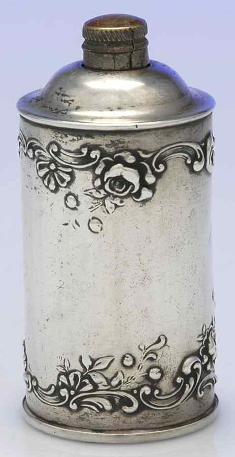B163 (Sterling, Hollowware) Tooth Powder Bottle by Gorham Silver-1