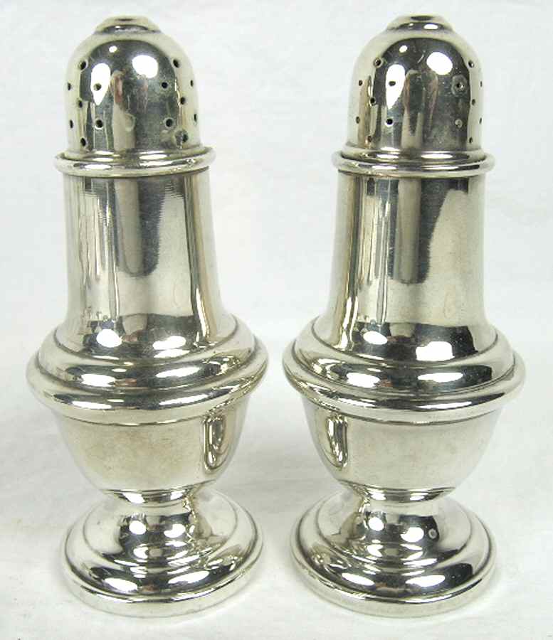 YC2066 (Silverplate, Hollowware) Salt & Pepper Set by Gorham Silver-1