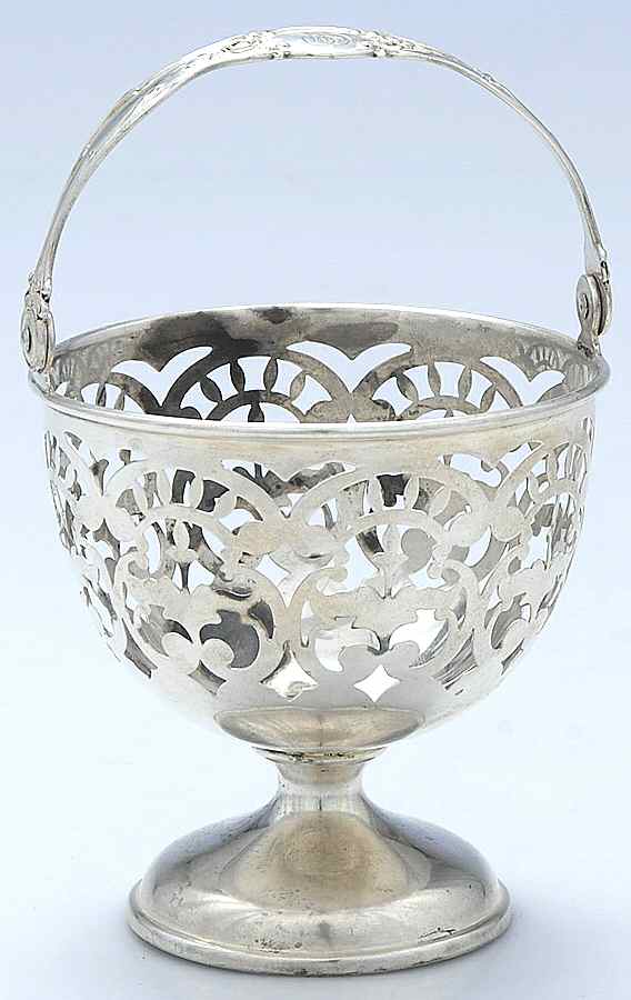 716 (Sterling, Hollowware) 6" Handled Basket by Graff Washbourn & Dunn-1