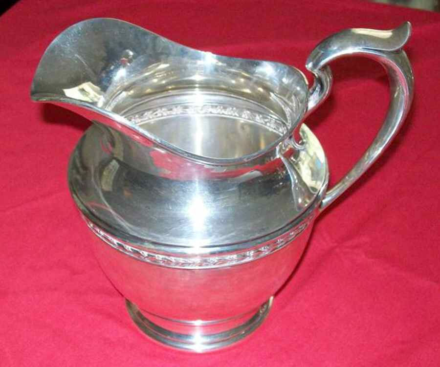 0246 (Sterling, Hollowware) Sterling Water Pitcher by Gorham Silver-1