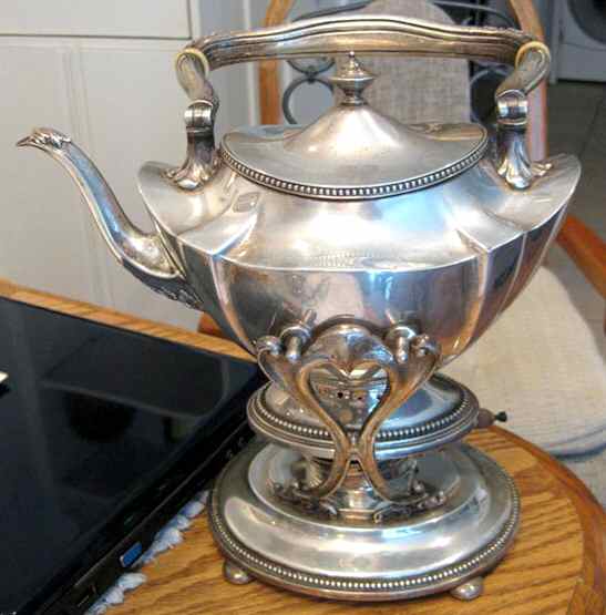 A4232 (Sterling, Hollowware) Kettle, Stand & Burner by Gorham Silver-1