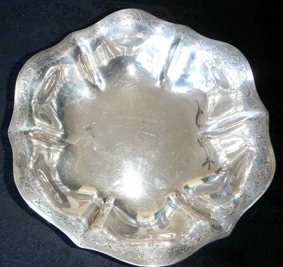 Standish - Engraved (Sterling, Hollowware) Sterling Round Vegetable by Gorham Silver-1
