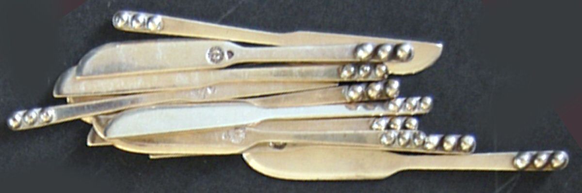 GZS1 (Sterling) Flat Handle Butter Spreader by Gerardo Lopez-1