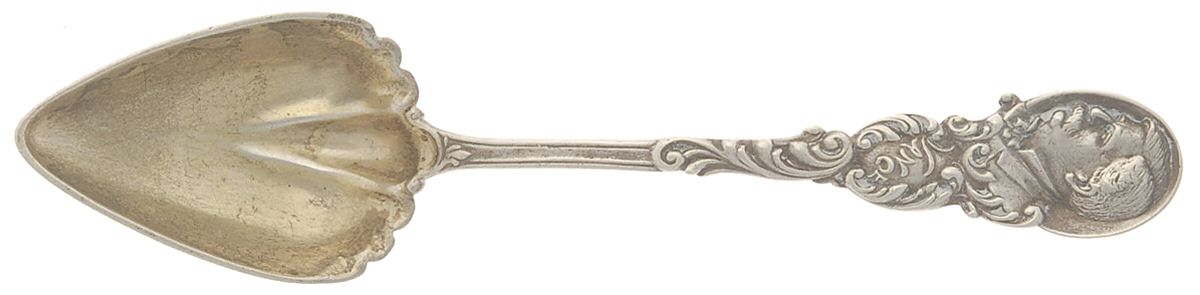 Historical Figures Souvenir Spoon (Sterling) Spoon-Fruit/Orange by Gorham Silver-1