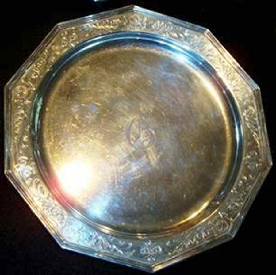 A5765 (Sterling, Hollowware) 10" Demitasse Tray by Gorham Silver-1