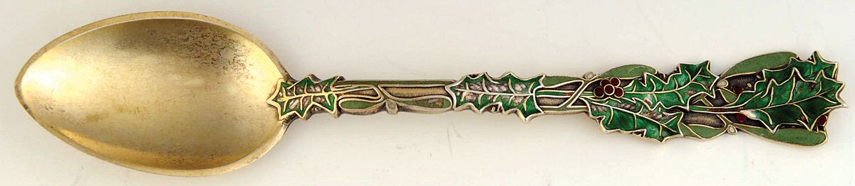 87 (Sterling) Enameled Demitasse Spoon by Gorham Silver-1