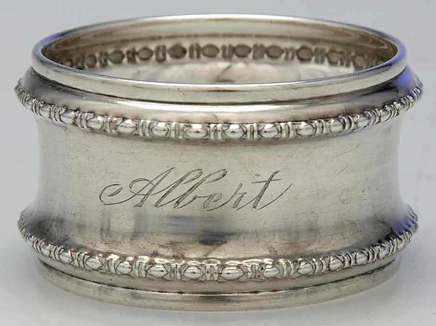 B1559 (Sterling, Hollowware) Monogram Napkin Ring by Gorham Silver-1