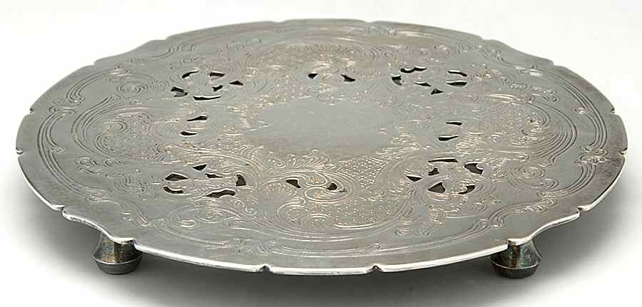 YC47 (Silverplate, Hollowware) Trivet by Gorham Silver-1