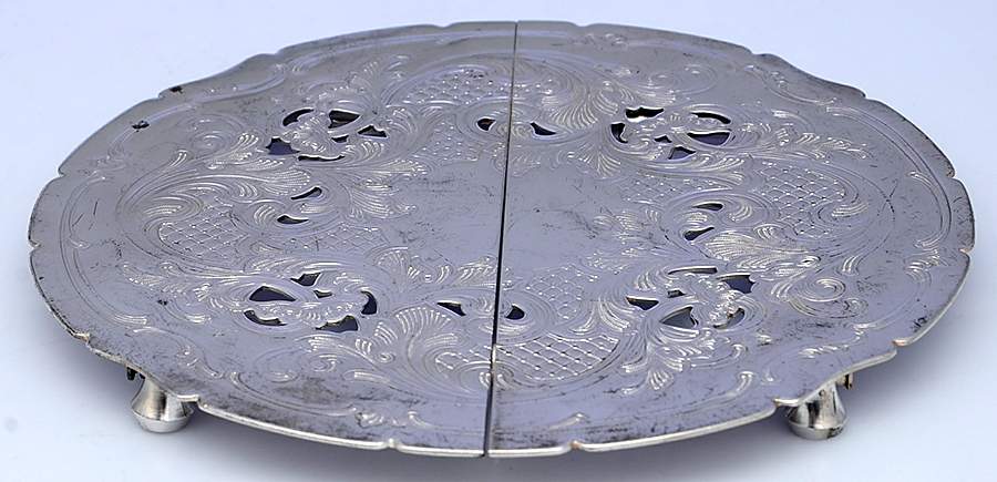YC47 (Silverplate, Hollowware) Trivet by Gorham Silver-1