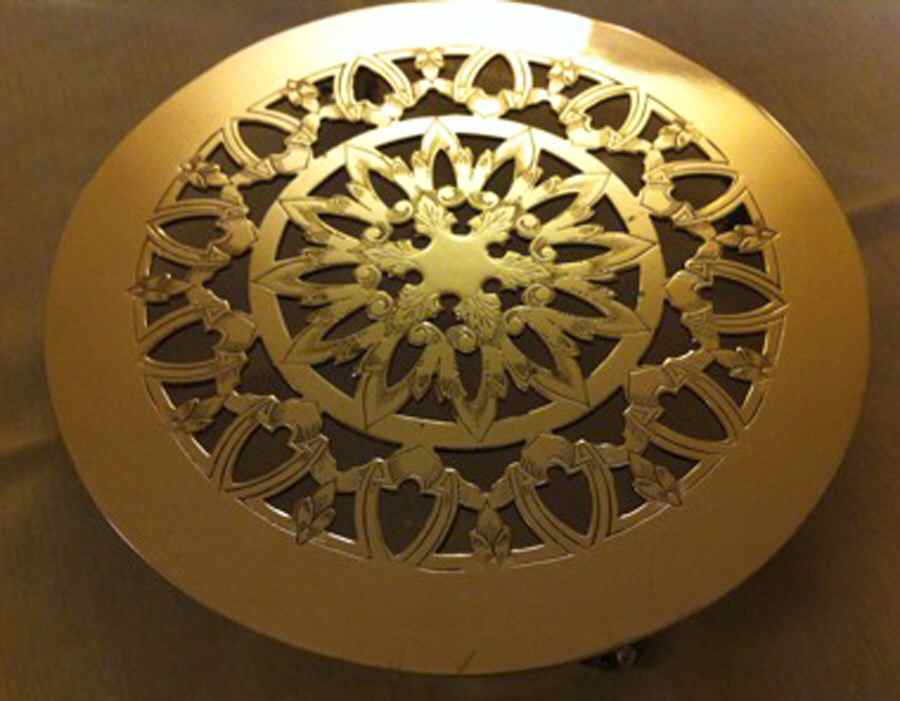 Y1023 (Silverplate, Hollowware) Silverplate Trivet by Gorham Silver-1