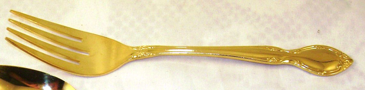 Lady Elizabeth (Gold Electropltd) Individual Salad Fork by Gailstyn-1