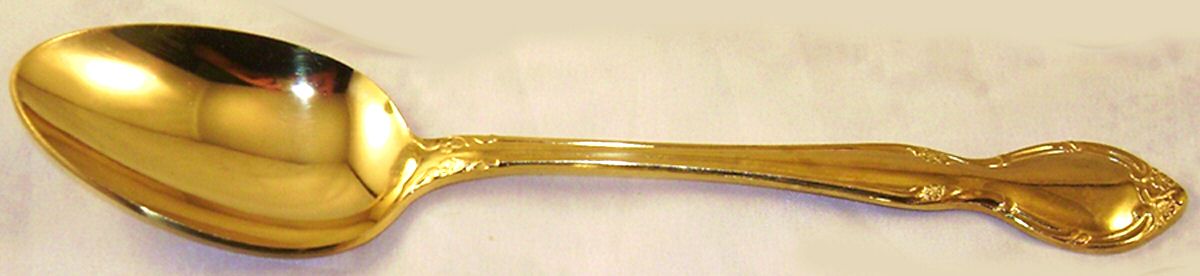 Lady Elizabeth (Gold Electropltd) Place/Oval Soup Spoon by Gailstyn-1