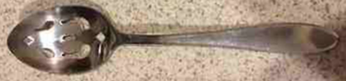 Porterville (Stainless) Pierced Tablespoon (Serving Spoon) by Gibson-1