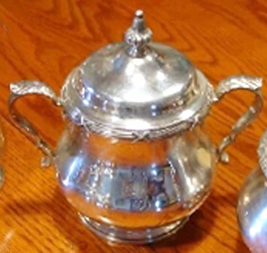 E701 (Sterling, Hollowware) Sugar Bowl & Lid by Gorham Silver-1