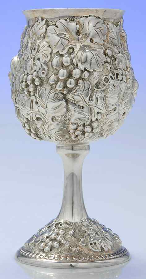 GAV4 (Sterling, Hollowware) Gold Lined Water Goblet by Galmer-1