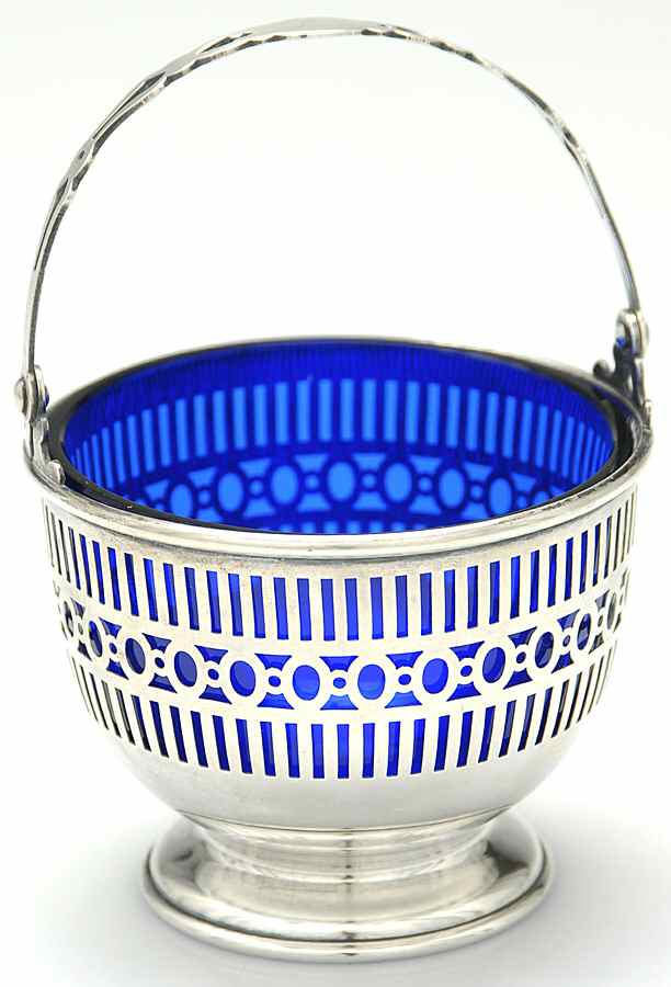 91 (Sterling, Hollowware) 3" Candy/Nut Basket by Gorham Silver-1