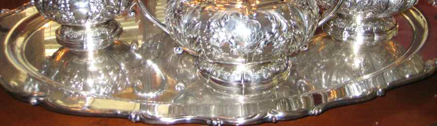 A9605 (Sterling, Hollowware) 22" Waiter Tray by Gorham Silver-1