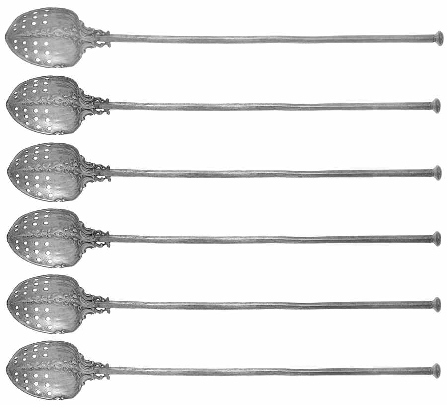 H1445 (Sterling, Hollowware) Tea Sipper - Set of 6 by Gorham Silver-1