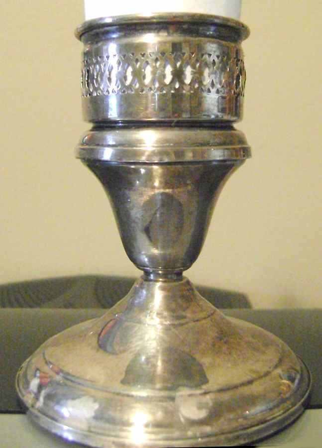 187 (Sterling, Hollowware) 4" Candlestick by Garden Silversmiths-1