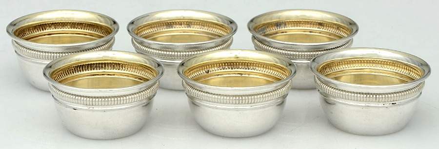 2860 (Sterling, Hollowware) (Set of 6) Individual Open Salts by Gorham Silver-1