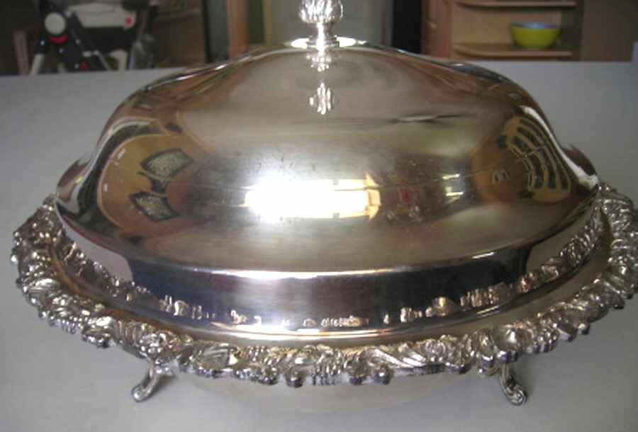 YC1452 (Silverplate, Hollowware) Silverplate Round Covered Casserole by Gorham Silver-1