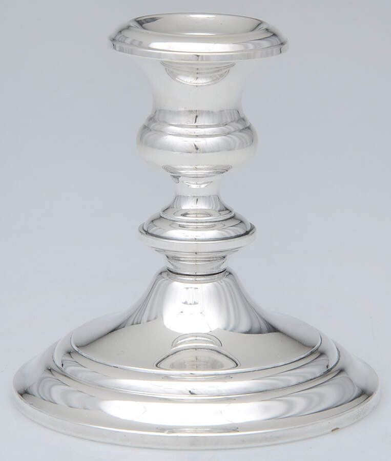 1190 (Sterling, Hollowware) Weighted Console Candleholder by Gorham Silver-1