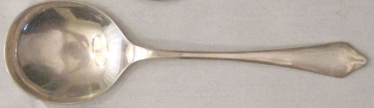 GTD7 (Sterling) Round Bowl Soup Spoon (Cream Soup) by Garrard & Co Ltd-1