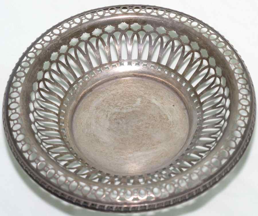 A5886 (Sterling, Hollowware) 7" Pierced Bon Bon Bowl by Gorham Silver-1