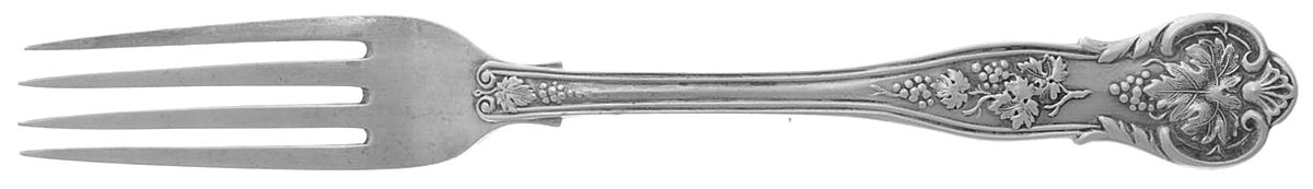 Bright Vine (Sterling) Fork-Dessert/Luncheon-Solid Pc by George William Adams-1