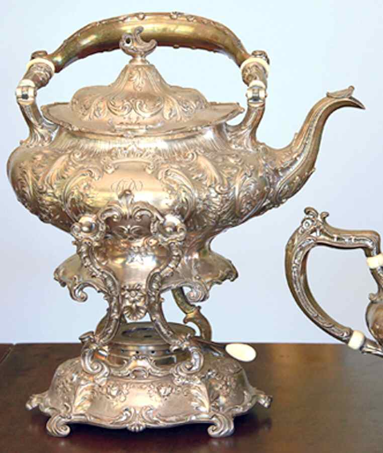 A6423 (Sterling, Hollowware) Kettle, Stand & Burner by Gorham Silver-1