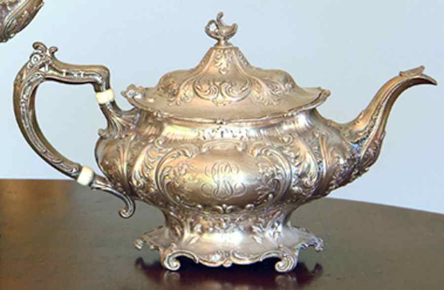 A6423 (Sterling, Hollowware) Teapot by Gorham Silver-1