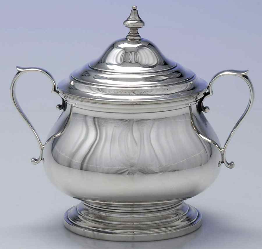 751 (Sterling, Hollowware) Sugar Bowl & Lid by Gorham Silver-1