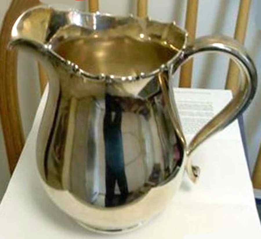 GS128 (Sterling, Hollowware) Sterling Water Pitcher by Gorham Silver-1