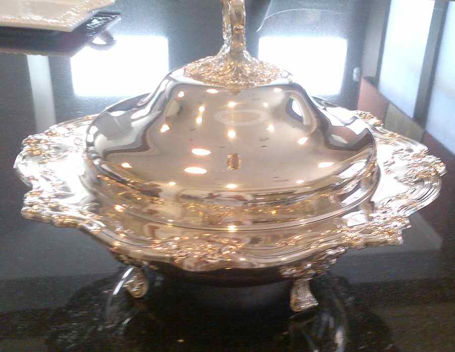 YC1437 (Silverplate, Hollowware) Chafing Dish & Lid by Gorham Silver-1