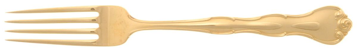 Rondo-Gold Vermeil (Sterling) Fork by Gorham Silver-1