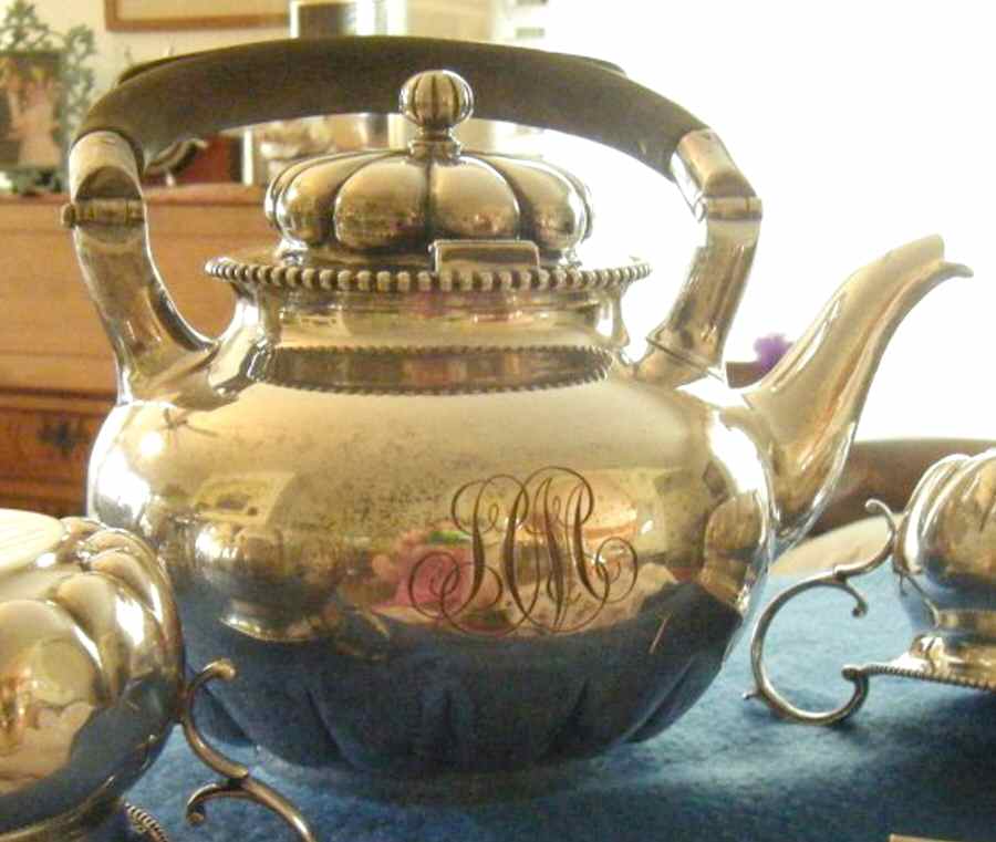 A5465 (Sterling, Hollowware) Sterling Kettle No Stand by Gorham Silver-1