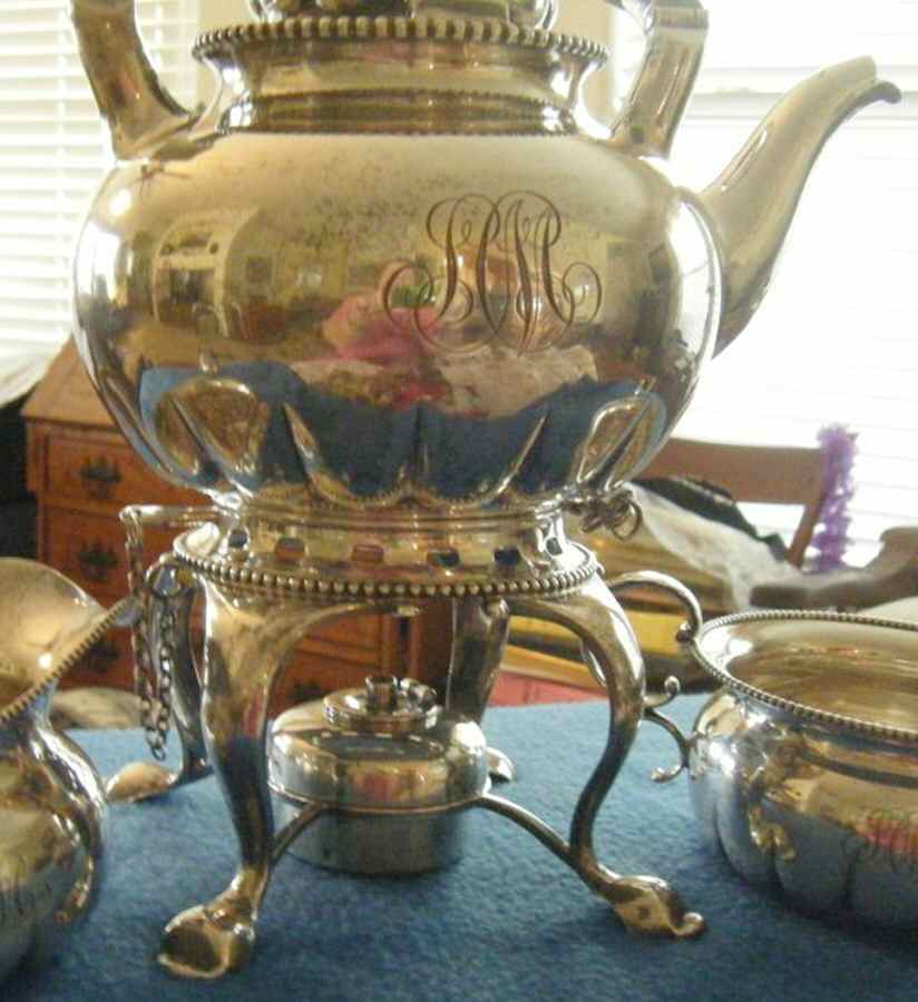 A5465 (Sterling, Hollowware) Kettle, Stand & Burner by Gorham Silver-1