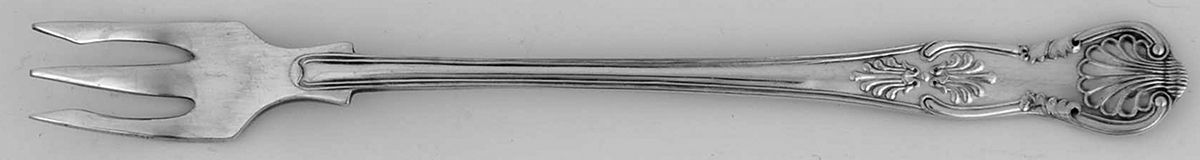 Kings (Silverplate) Cocktail/Seafood Fork by S.G. Silverplate (England)-1